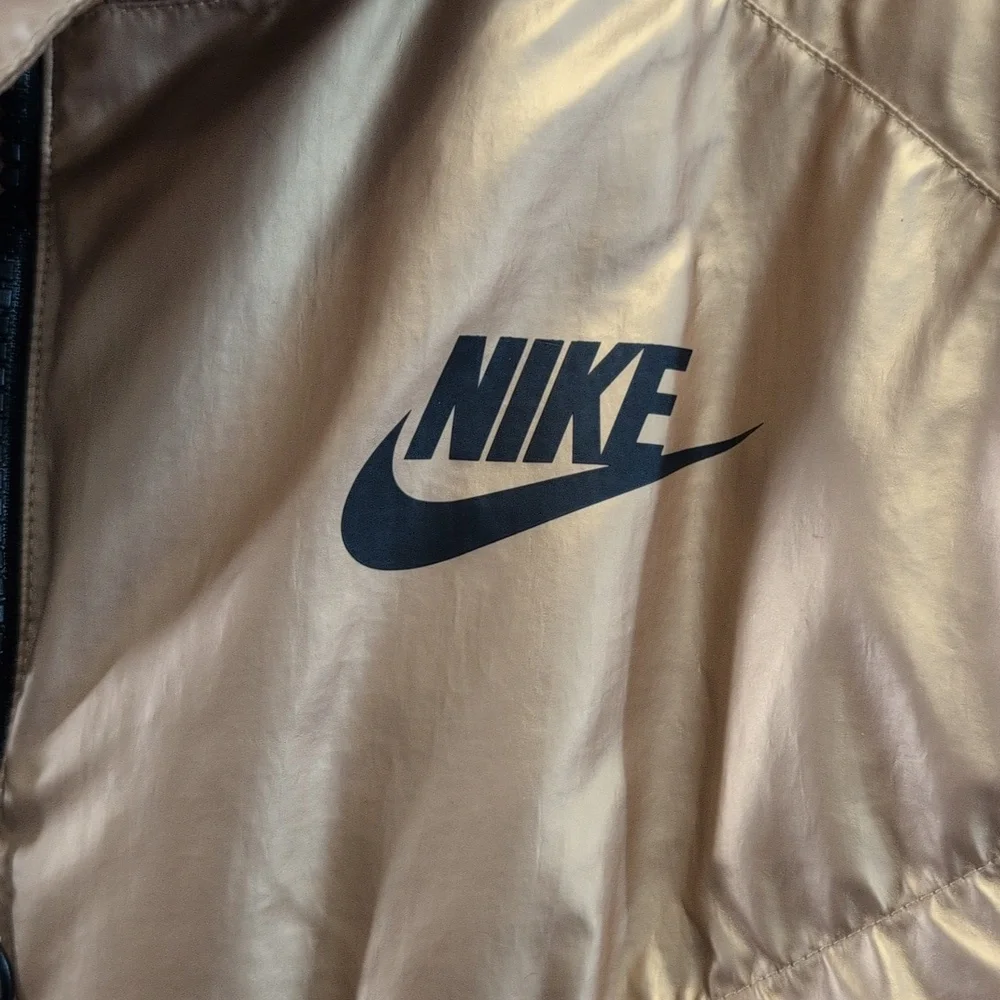 Nike Gold Puffer Jacket for Women - Picture 3 of 5
